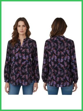 Anne Klein Multi-color Long Sleeve Top